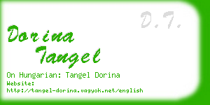dorina tangel business card